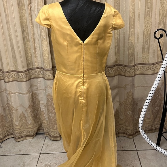 Elegant Gold Evening Gown - Picture 5 of 5